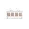 James Martin Vanities Athens 72in Double Vanity, Glossy White w/ 3 CM Ethereal Noctis Top E645-V72-GW-3ENC - alternate 1